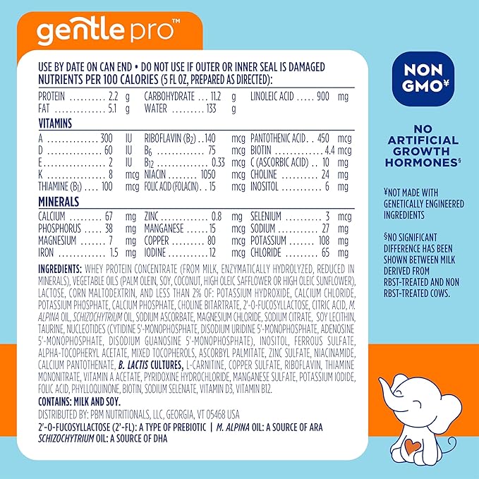 Good Start | Dr. Brown’s Gentle Pro, Baby Formula Powder, For Sensitive Tummies, Easy Digestion and Softer Poops, Infant Formula with Probiotics, DHA, Non-GMO, 20 Ounce