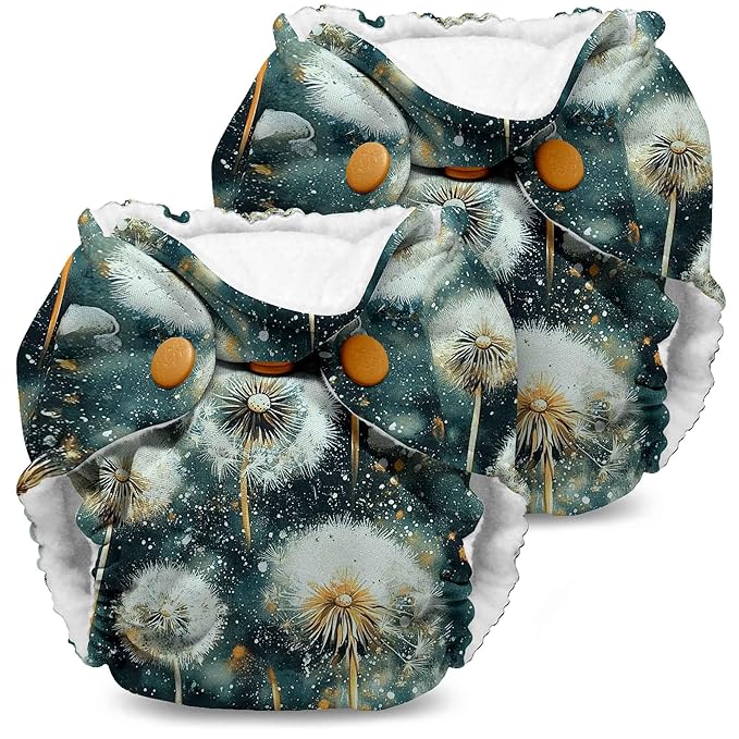 Kanga Care Lil Joey Newborn All in One AIO Cloth Diaper (2pk) Wanderpappus 4-12lbs