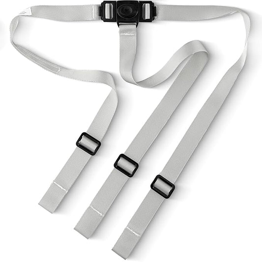 Today's Kids High Chair Straps Replacement Compatible with IKEA Antilop High Chair - Heavy Duty 3 Point Harness Seat Belt, Adjustable Durable Polyester, Soft & Comfortable on Baby's Skin - Gray