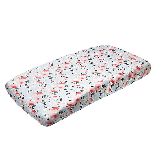 Copper Pearl Premium Knit Changing Pad Cover Soft, Stylish, and Universal Fit for All Standard Diaper Changing Pads, Trendy Design Changing Pad Covers, Leilani