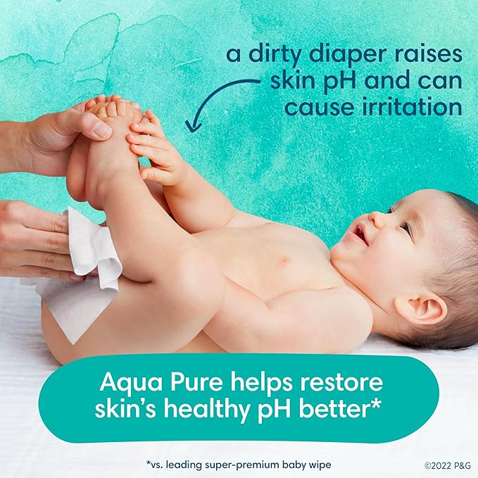 Pampers Easy Ups Pull On Training Underwear Girls, 4T-5T, 2 Month Supply (2 x 104 Count) with Sensitive Water Based Baby Wipes 12X Multi Pack Pop-Top and Refill (1008 Count)