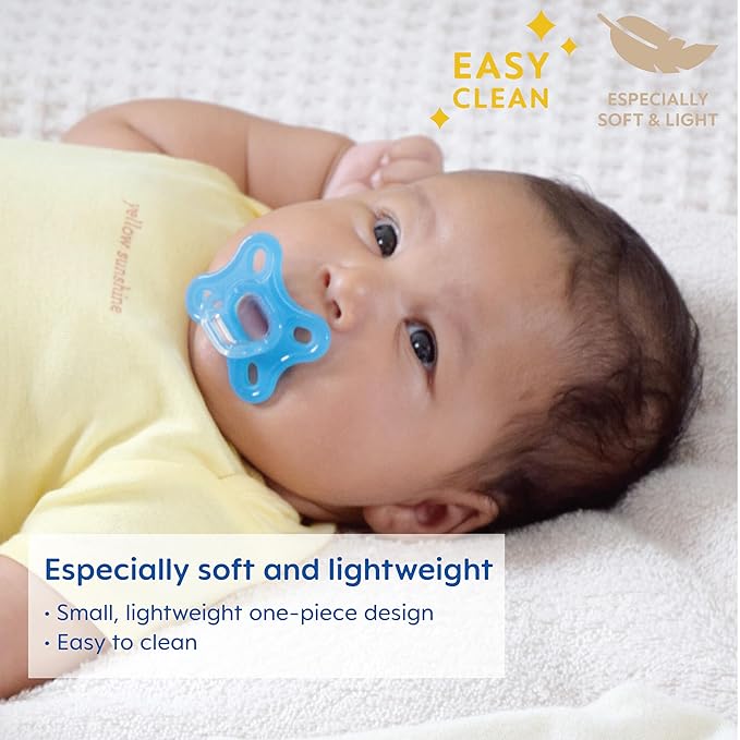 MAM Easy Start Anti-Colic 5oz Slow Flow Breastfeeding-Like Silicone Nipple Baby Bottle Reduces Gas & Reflux, MAM Comfort 100% Silicone Pacifier Girl 0-3 Months 2 Count