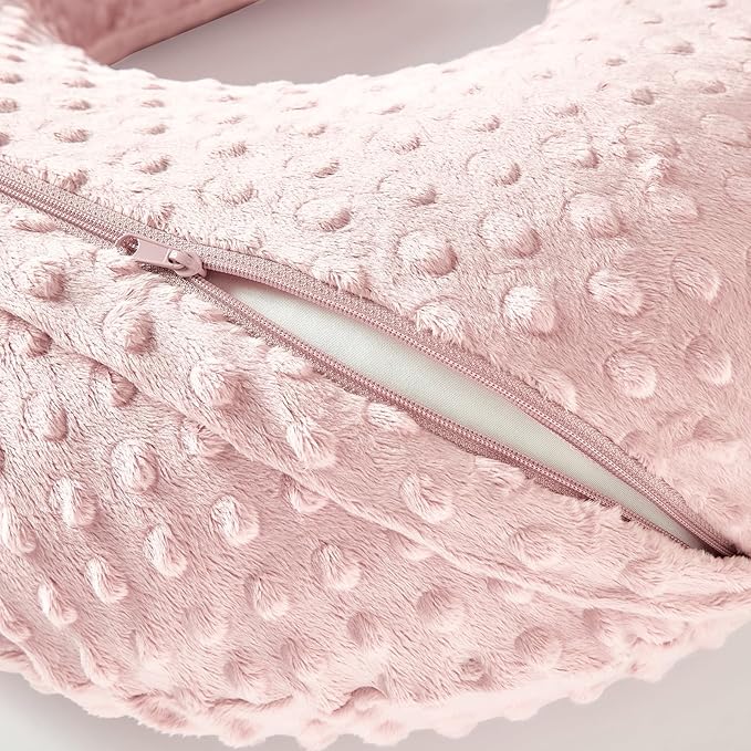 Nursing Pillow for Breastfeeding and Bottle Feeding More Support for Mom and Baby,Soft Newborn Nursing Baby Pillow， Machine Washable (Sepia Rose)