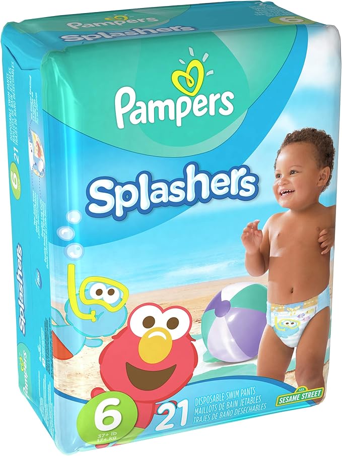 Pampers Splashers Size 6 Disposable Swim Pants 21 Count