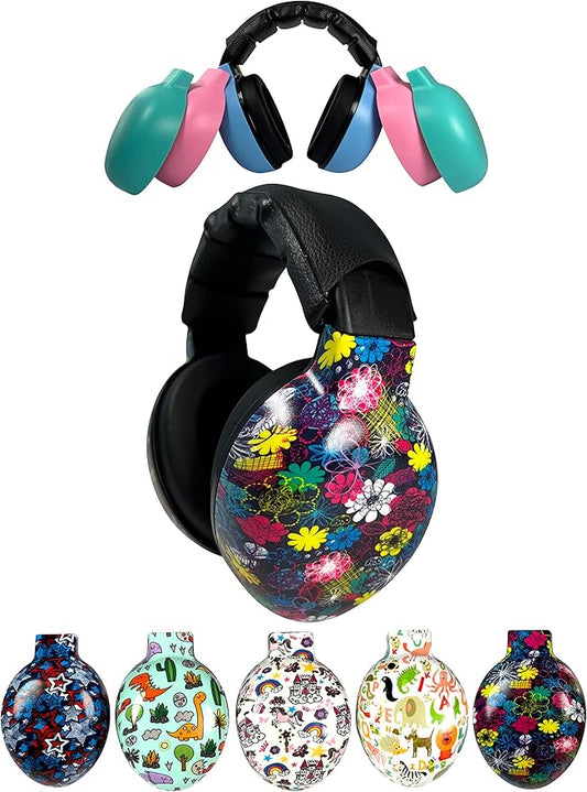 ZIPZ Baby & Toddler Earmuffs - ANSI-Certified Noise Protection, Audiologist-Recommended, Interchangeable Shells (0-4 Yrs)