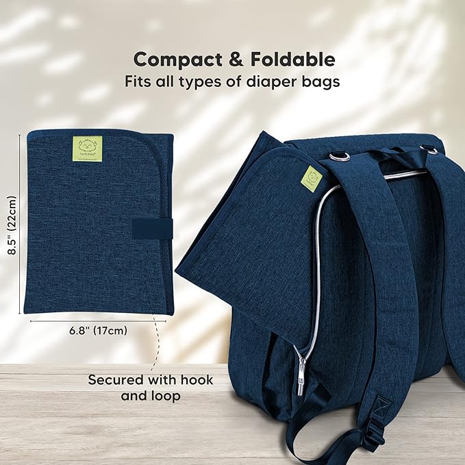 KeaBabies Portable Diaper Changing Pad and KeaBabies Baby Wrap Carrier - Waterproof Foldable Baby Changing Mat - All in 1 Original Breathable Baby Sling, Lightweight,Hands Free Baby Carrier Sling
