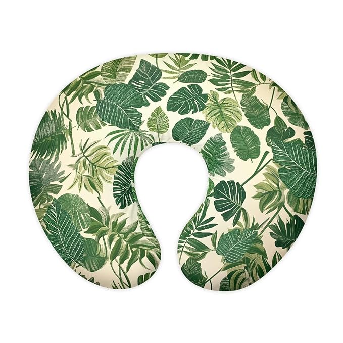 Monstera Baby Nursing Pillow Cover for Bottle Feeding, Soft Breastfeeding Pillow Slipcover Easy to Clean Breathable Pillow Cover for Infant Snug