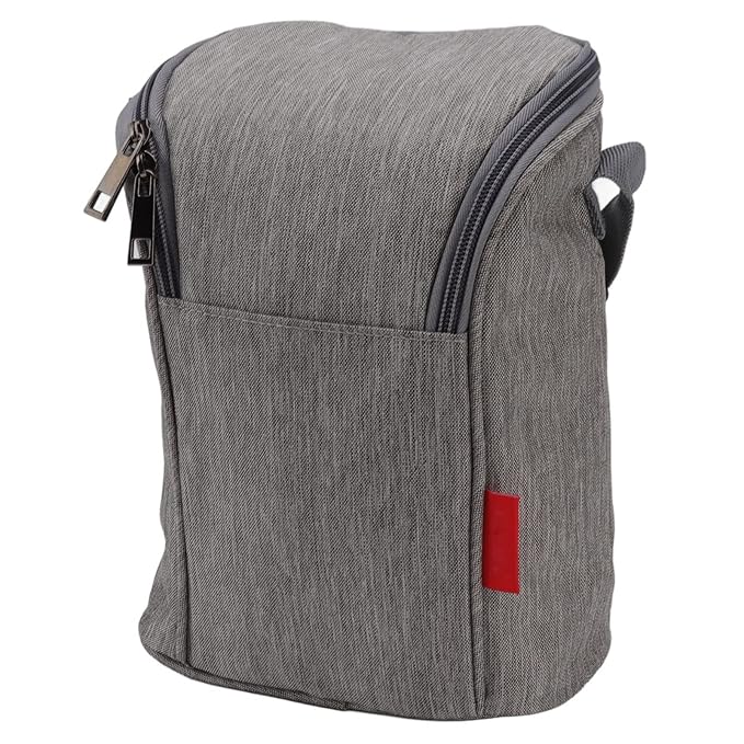 Garosa Insulated Baby Bottle Bag Breastmilk Storage Bag Leak Proof Reusable Large Capacity Nylon Tote Pouch for Nursing Moms Daycare Travel Secure Bottle Cooler Gray