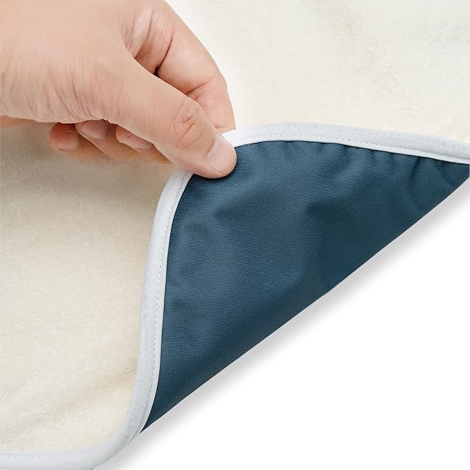 Nora’s Nursery Portable Baby Diaper Changing Pad - Waterproof Foldable Changing Mat for On-the-Go Diaper Changes - Travel Friendly, Easy Clean, Soft & Durable for Infants and Toddlers - Sea