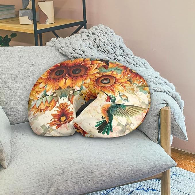 Boy Girl Sunflower Nursing Pillow Cover Baby Breastfeeding Slipcover Newborn Safety and Comfy Cover