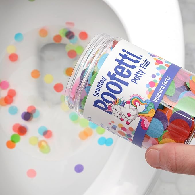 Poofetti Potty Flair - Scented Potty Training Party Toilet Confetti from PrimaStella (Unicorn Farts Scent)