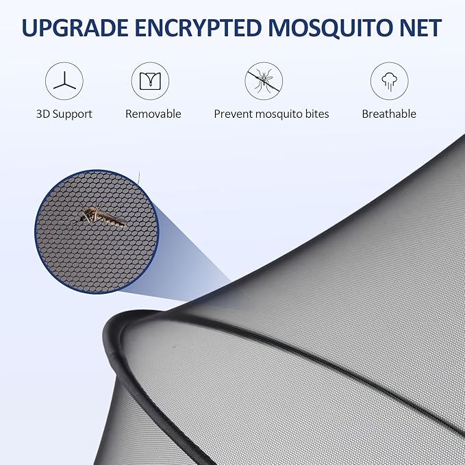 Bassinet Mosquito Net Cover to Keep Cats & Bugs Out for Baby, Two-Way Zipper, Portable Bassinet Cover with Storage Bag, Breathable Baby Mosquito Net for Travel Crib, Black