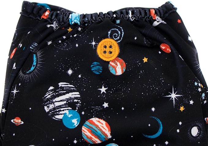 Buttons Cloth Diaper Cover - One Size (Far Out)