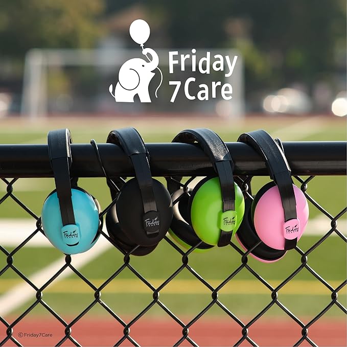 Friday 7Care Baby Headphones - Baby Ear Protection, Noise Cancelling Headphones with Adjustable Headband for Ages 0-24 Months, Blue