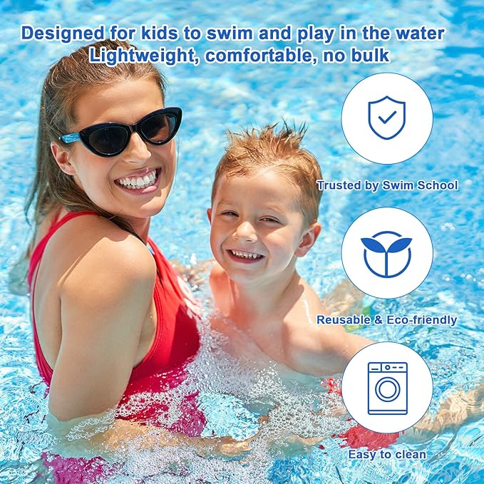 MOEMOE BABY Reusable Swim Diapers, Quick-Dry Swimming Diaper for Boys and Girls, Ideal for Pool, Beach & Swim Lessons S/2T
