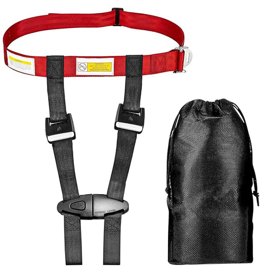 Child Airplane Safety Travel Harness, Upgraded with Metal Buckle, The Safety Restraint System Will Protect Your Child from the unsuspected. - Airplane Kid Travel Accessories for Aviation Travel Use