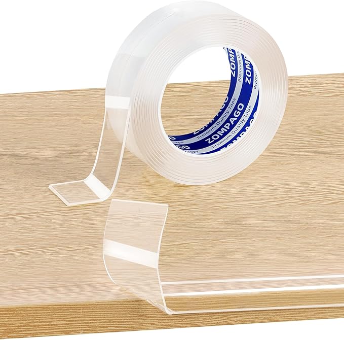 ZOMPAGO Clear Soft Corner Protectors for Baby Safety Furniture Strip 2in(W) x9.84FT(L), Sharp Edge Table Corner Bumpers, Wall Corner Guards, Baby Proof Corner Protectors for Cabinet & Window Edge