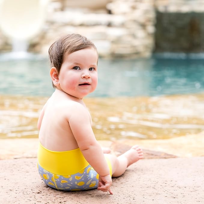 Splash About Happy Nappy Swim Diaper, Lemons, 3-6 Months