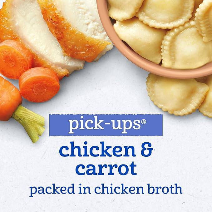 Gerber Toddler Food, Chicken Carrot Ravioli Pick-Ups, Mealtime for Toddler, 8PK