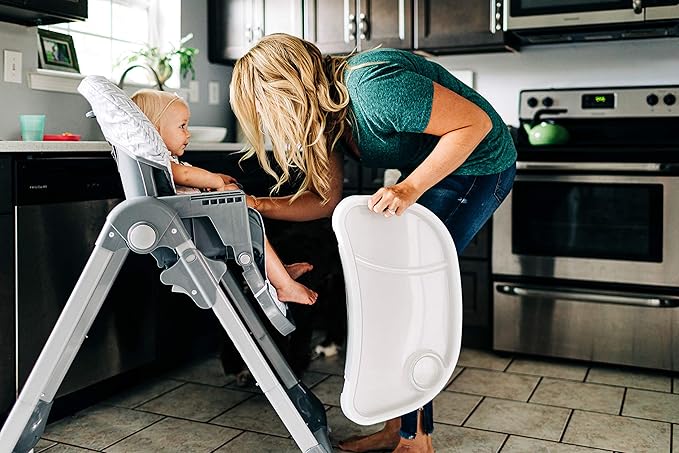 Safety 1st High Chairs for Babies and Toddlers, 3-In-1 Grow and Go with Tray and Adjustable Seat, Birchbark