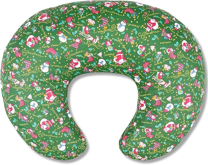 x-vesolje Nursing Pillow, Breastfeeding Pillow with Removable Cover, Ergonomic Breast Feeding Pillow, Baby Feeding Support Pillow for Mom Easier Breastfeeding- Original Size/Christmas