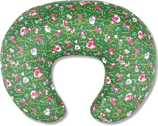 x-vesolje Nursing Pillow, Breastfeeding Pillow with Removable Cover, Ergonomic Breast Feeding Pillow, Baby Feeding Support Pillow for Mom Easier Breastfeeding- Original Size/Christmas