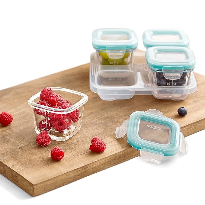 OXO Tot 8pc Glass Baby Block Set (Pack of 4)