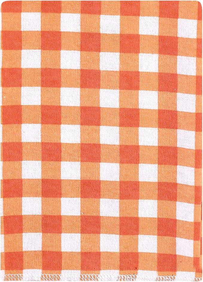 Hudson Baby Unisex Baby Cotton Flannel Burp Cloths Bundle, Pumpkin Truck, One Size