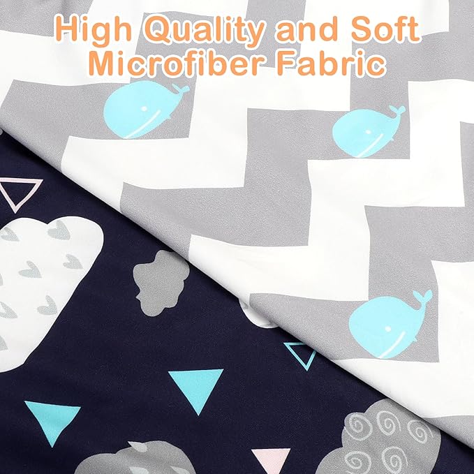 Accmor Muslin Baby Changing Pad Cover, Universal Fitted Diaper Change Table Pad Covers for Girls Boys, Soft Breathable Changing Pad Sheets, 2 Pack