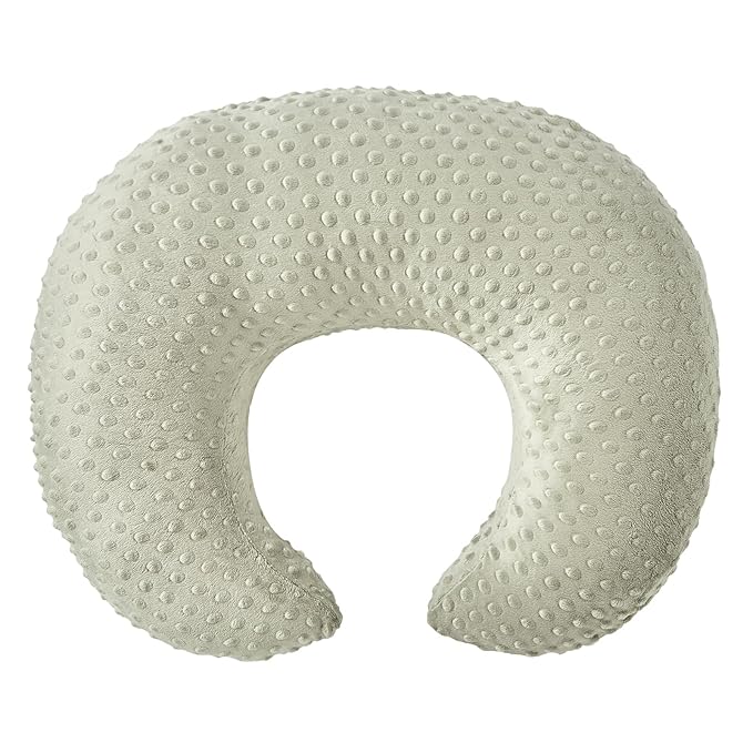 ESEN Plus Size Nursing Pillow and Body Positioner for Breast Feeding and Bottle Feeding, Ultra Soft Baby Breastfeeding Pillows with Removable Nursing Pillow Cover for Mom and Baby (Brown)