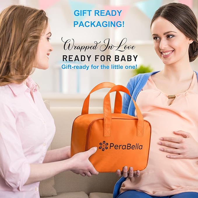 PeraBella Baby Diaper Caddy Organizer for Changing Table, Baby Storage Basket for Diapers and Baby Wipes, Gift for Baby Shower, Car Caddy Organizer, Nursery Diaper Organizer, Portable Diaper Storage