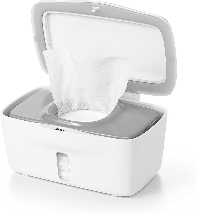 OXO Tot Space Saving Drying Rack + Wipes Dispenser - Saves Counter Space, Dispenses One Wipe at a Time