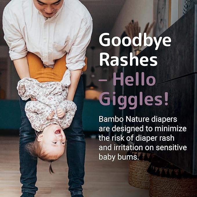 Bambo Nature Premium Eco-Friendly Baby Diapers, Size 4 (15-31 Lbs), 27 Count