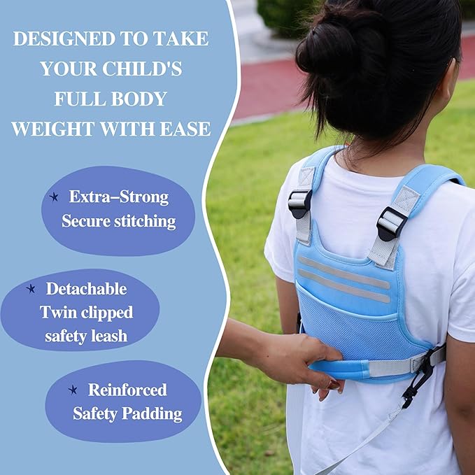 Active XL Child Harness: Safety for Kids/Teens(6-12yrs), Adjustable Anti-Elopement,Autism/ADHD/Special Needs