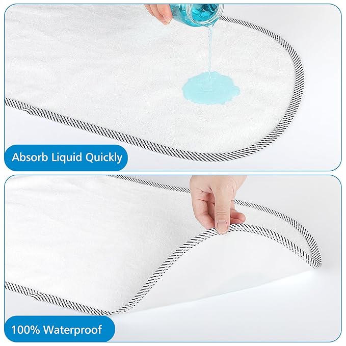 Accmor 3 Pack Waterproof Changing Pad Liners, Reusable Portable Diaper Changing Pad Covers