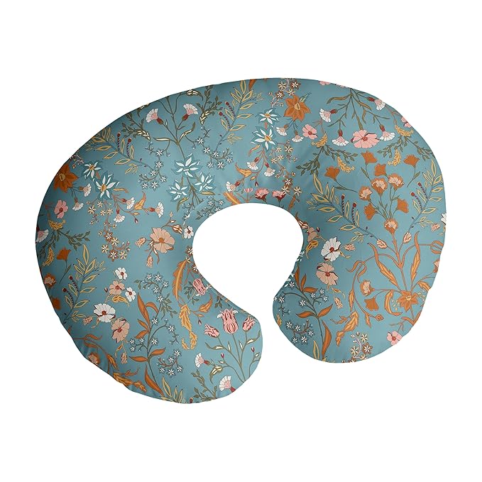 Sweet Jojo Designs Boho Wildflower Vintage Floral Girl Nursing Pillow Cover Baby Breastfeeding Slipcover Infant Newborn Nursery Bottle Breast Feeding Pillowcase (Pillow NOT Included) Paisley Bohemian