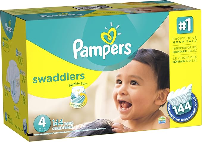 Pampers Swaddlers Diapers Size 4 144 Count (old version)