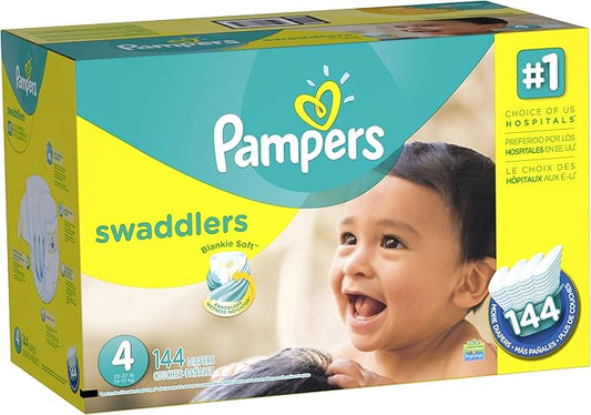 Pampers Swaddlers Diapers Size 4 144 Count (old version)