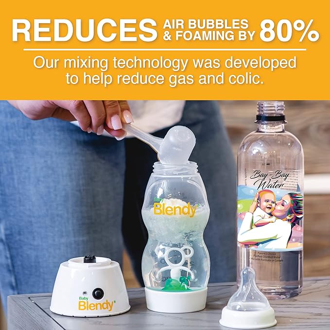 Baby Bottles - Best Infant to Toddler Milk Feeding Containers with Anti-Colic | Air Vent System - with Blender Mixer for Babies Newborns Infants Toddlers | (12+ Months) Elite Bundle
