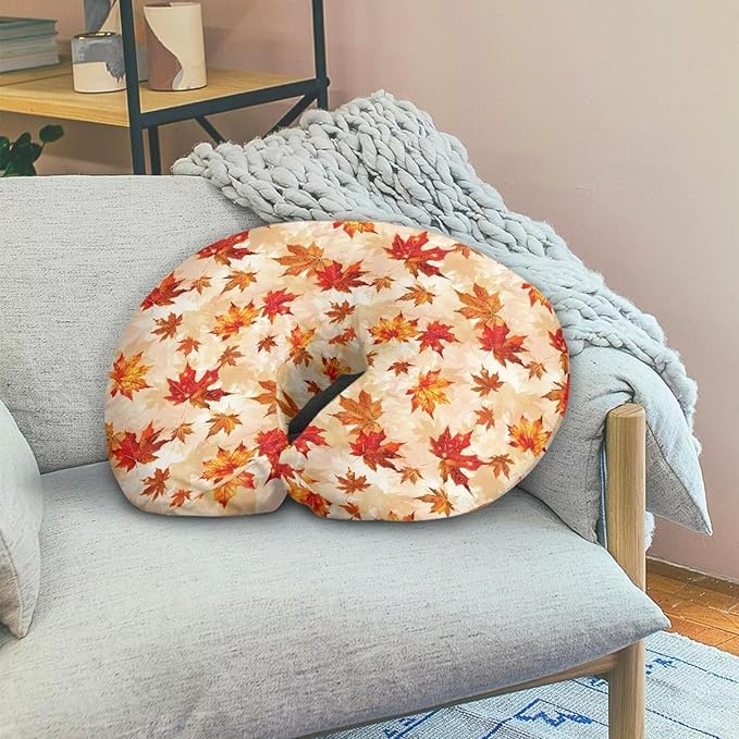 Thanksgiving Maple Baby Girls Boys Nursing Pillow Cover Baby Breastfeeding Slipcover Newborn Safety and Comfy Cover Baby Mom Essentials, 1 Pack