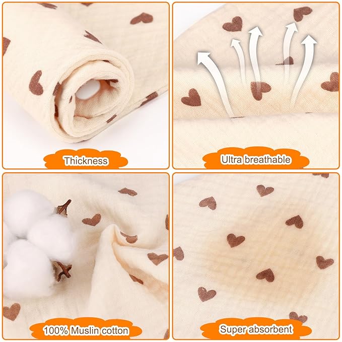 Accmor 2pcs Formula Dispenser+ 10 pcs Muslin Baby Bandana Drool Bibs Set