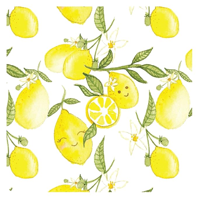 BapronBaby Fresh Lemon Wet Dry Bag - Waterproof Two Zipper Pockets - Reusable for Mealtime, Diapers, Stroller, Snacks, Swimsuits - Machine Washable - 11" x 9"