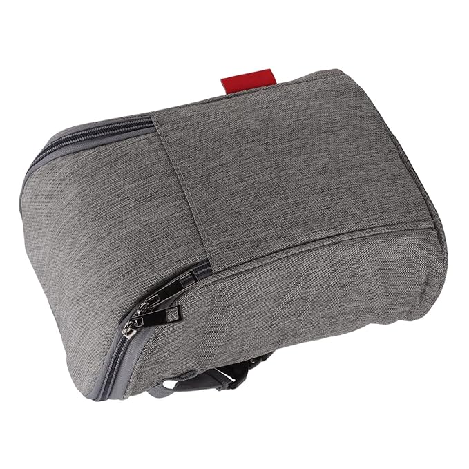 Garosa Insulated Baby Bottle Bag Breastmilk Storage Bag Leak Proof Reusable Large Capacity Nylon Tote Pouch for Nursing Moms Daycare Travel Secure Bottle Cooler Gray