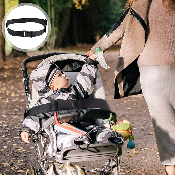 LUOZZY 4 Pcs High Chair Straps 2-Point Replacement Harness Straps Belt for Pushchair, HighChair, and Child Chair Stroller 55.02x1.49x0.39Inch