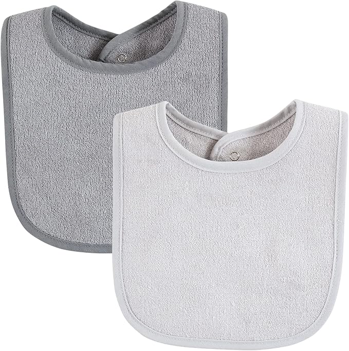 Hudson Baby Unisex Baby Drooler Bib With Waterproof Lining