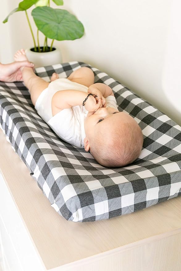 Copper Pearl Premium Knit Changing Pad Cover Soft, Stylish, and Universal Fit for All Standard Diaper Changing Pads, Trendy Design Changing Pad Covers, Scotland