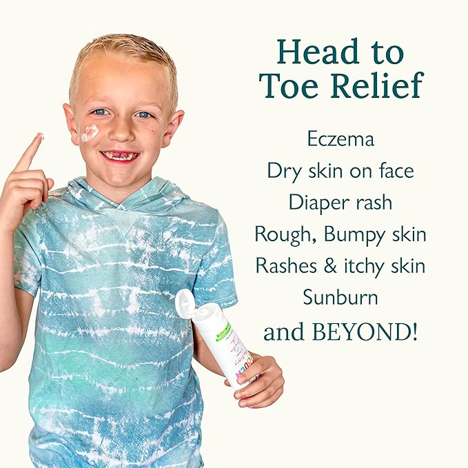 Baby and Kids Moisturizing Cream for Sensitive Skin Multi Purpose for Eczema Psoriasis Rosacea Dermatitis Rash, Healing Therapy for Dry Cracked Irritated Itchy Skin