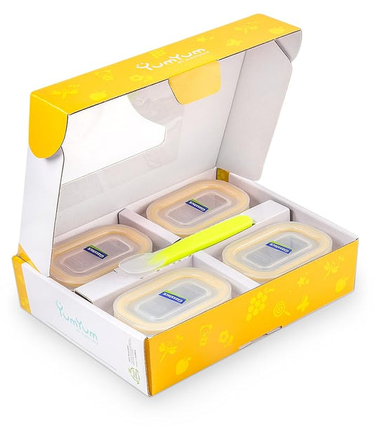 Glass Lock Kitchen Food Container Storage Baby Meal Set 9 Pcs