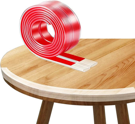 0.6 * 0.6in Width Baby Proofing Corner Guards, 16.5ft Length Furniture Corner & Edge Safety Bumpers Clear with Hollow Shock-Absorbing Design
