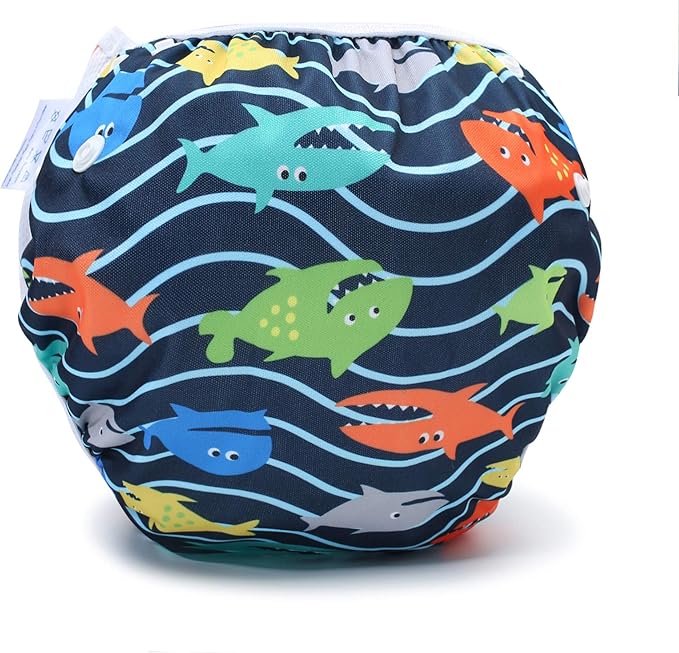 storeofbaby Reusable Swim Diapers Adjustable Stylish Fits 8-36lbs Ultra Premium for Swimming Lessons
